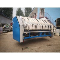 通辽市二手洗衣房设备川岛烘干机100公斤3米自动二手折叠机