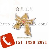 专业生产大众点评徽章、金属高档纪念胸章、亮粉襟章